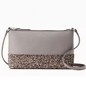 KATE SPADE New York Greta Court Ramey Glitter Small Crossbody Purse BRAND NEW